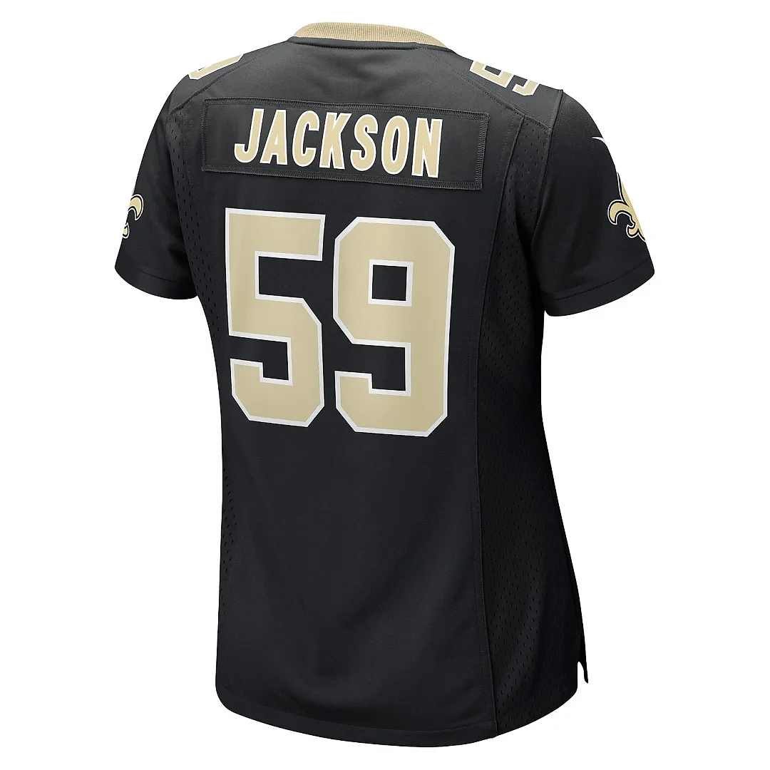 Zennovawear Women's New Orleans Saints Jackson Black Game Player Jersey