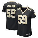 Zennovawear Women's New Orleans Saints Jackson Black Game Player Jersey