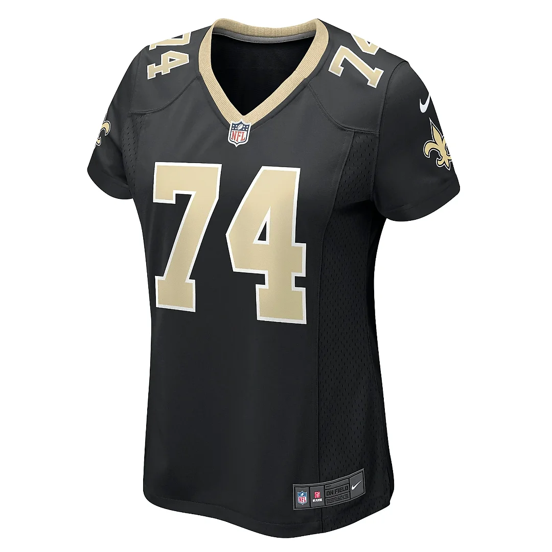 Zennovawear Women's New Orleans Saints James Hurst Black Game Jersey
