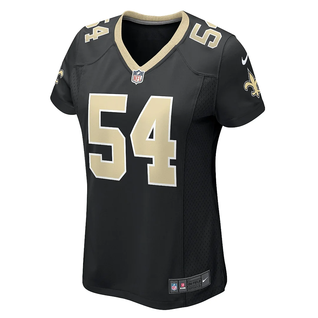Zennovawear Women's New Orleans Saints Jaylon Smith Black Team Game Jersey