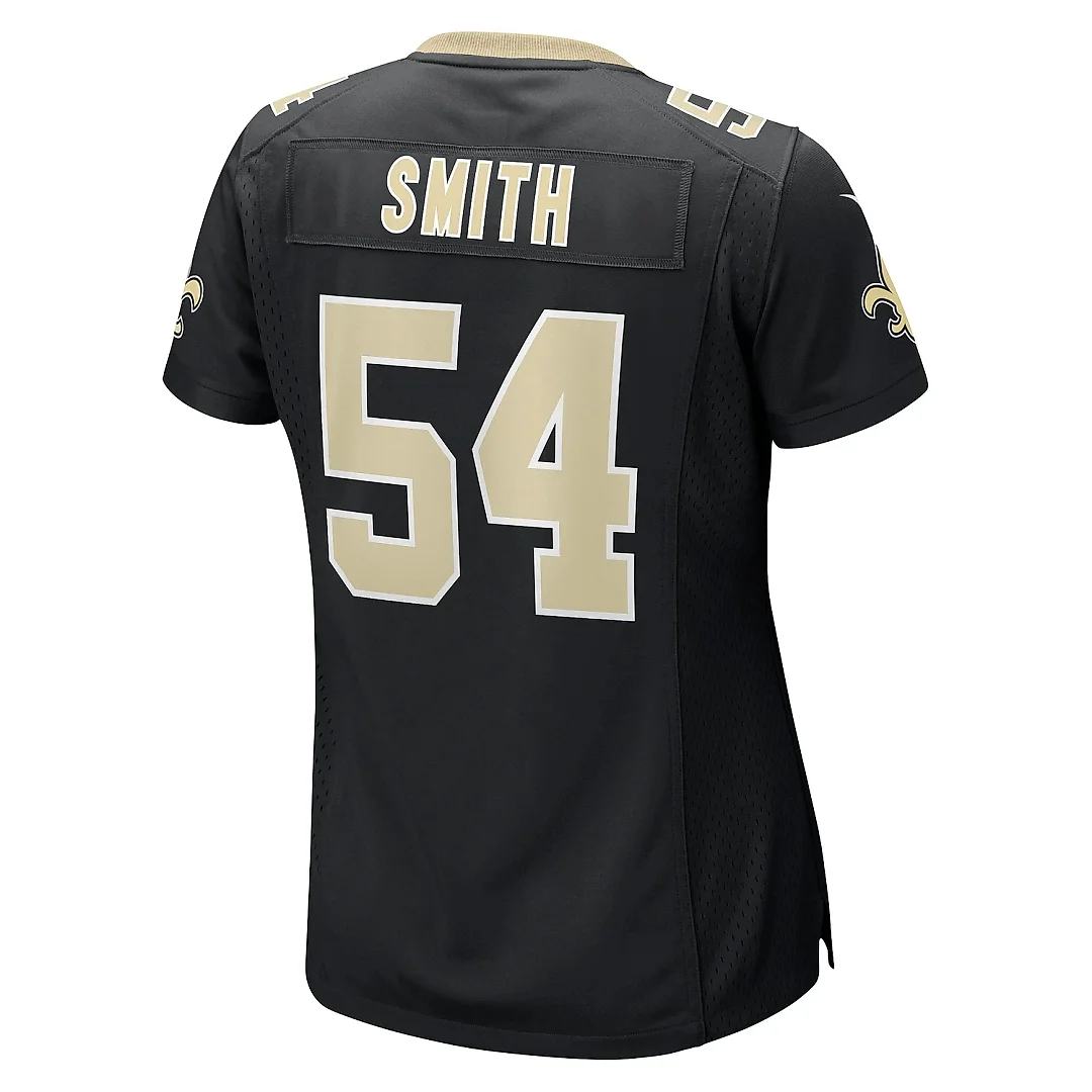 Zennovawear Women's New Orleans Saints Jaylon Smith Black Team Game Jersey