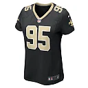 Zennovawear Women's New Orleans Saints John Ridgeway III Black Game Jersey