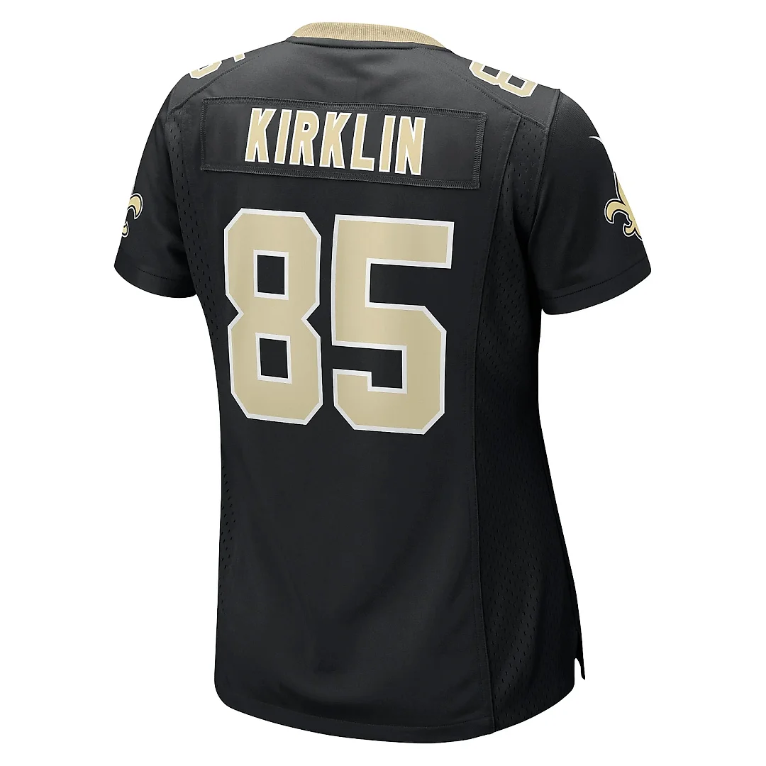 Zennovawear Women's New Orleans Saints Jontre Kirklin Black Team Game Jersey