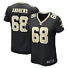 Zennovawear Women's New Orleans Saints Josh Andrews Black Game Player Jersey