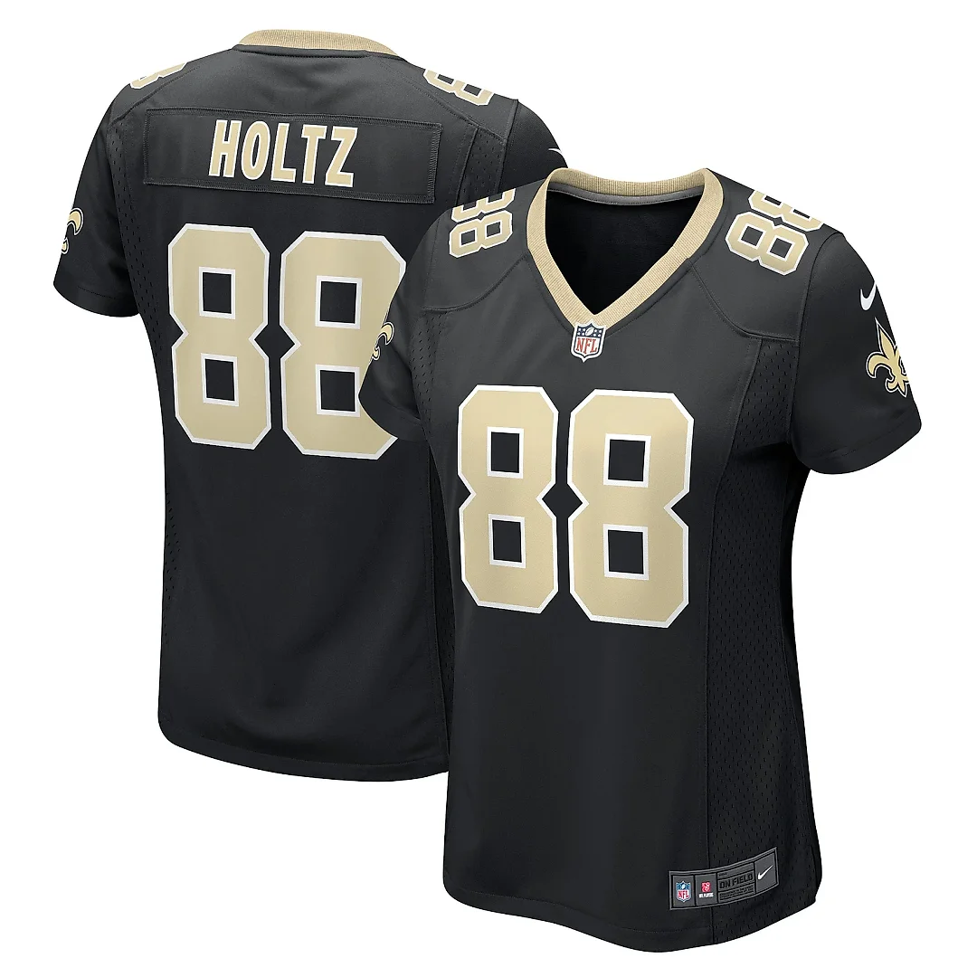 Zennovawear Women's New Orleans Saints J.P. Holtz Black Game Player Jersey