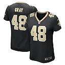 Zennovawear Women's New Orleans Saints J.T. Gray Black Game Jersey