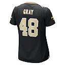 Zennovawear Women's New Orleans Saints J.T. Gray Black Game Jersey