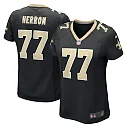 Zennovawear Women's New Orleans Saints Justin Herron Black Game Jersey