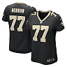 Zennovawear Women's New Orleans Saints Justin Herron Black Game Jersey