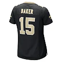 Zennovawear Women's New Orleans Saints Kawaan Baker Black Game Player Jersey