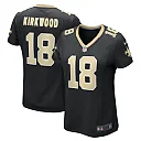 Zennovawear Women's New Orleans Saints Keith Kirkwood Black Team Game Jersey