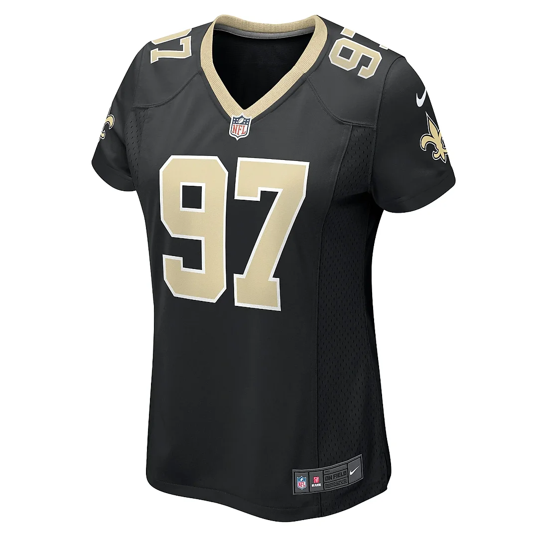 Zennovawear Women's New Orleans Saints Khristian Boyd Black Game Jersey