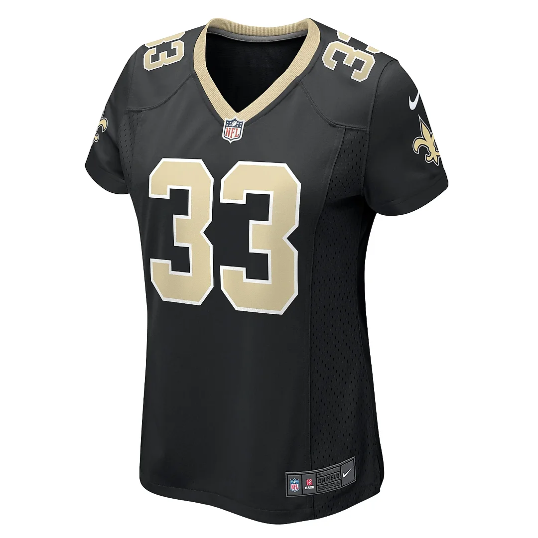 Zennovawear Women's New Orleans Saints Kirk Merritt Black Team Game Jersey