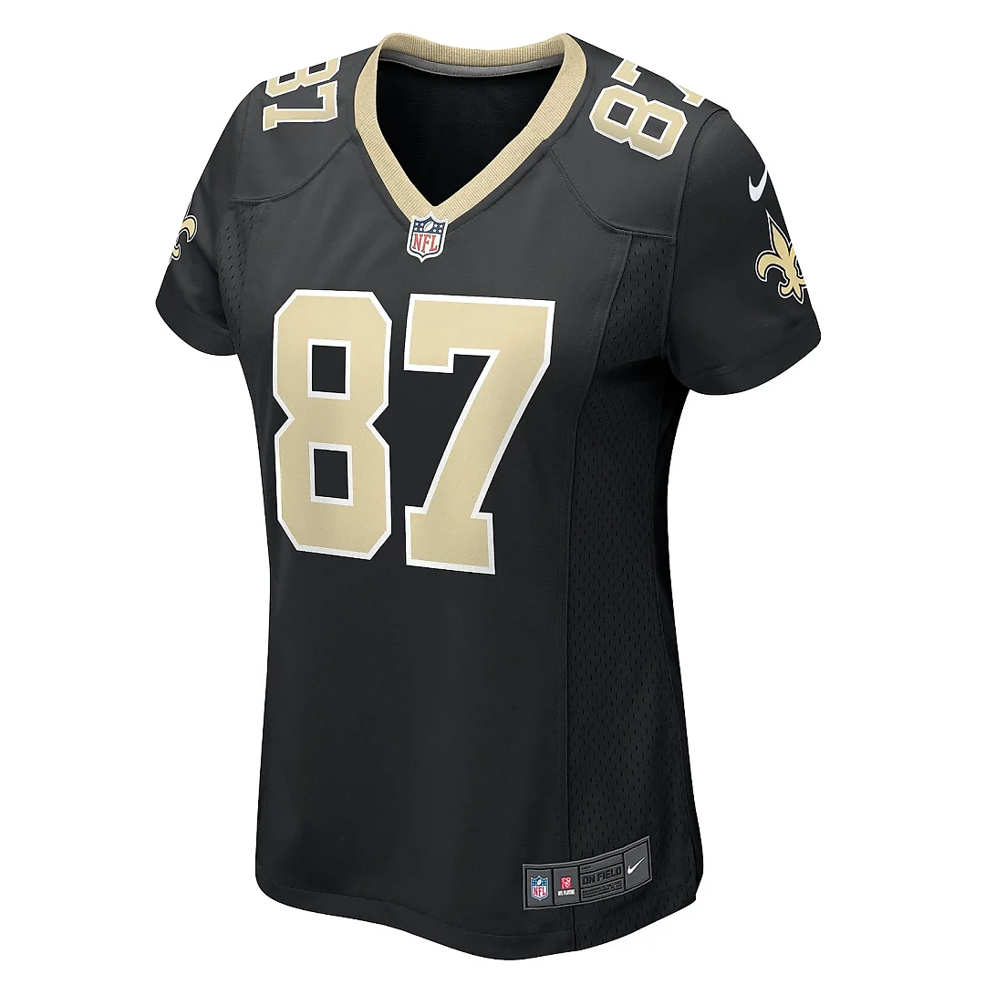 Zennovawear Women's New Orleans Saints Lucas Krull Black Game Player Jersey