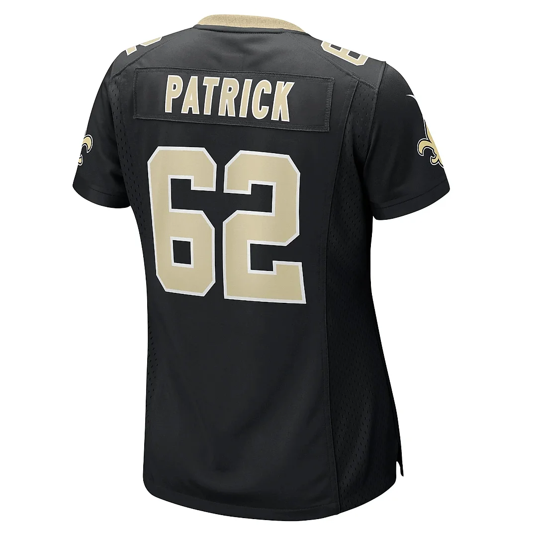 Zennovawear Women's New Orleans Saints Lucas Patrick Black Game Jersey