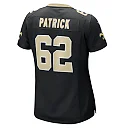 Zennovawear Women's New Orleans Saints Lucas Patrick Black Game Jersey