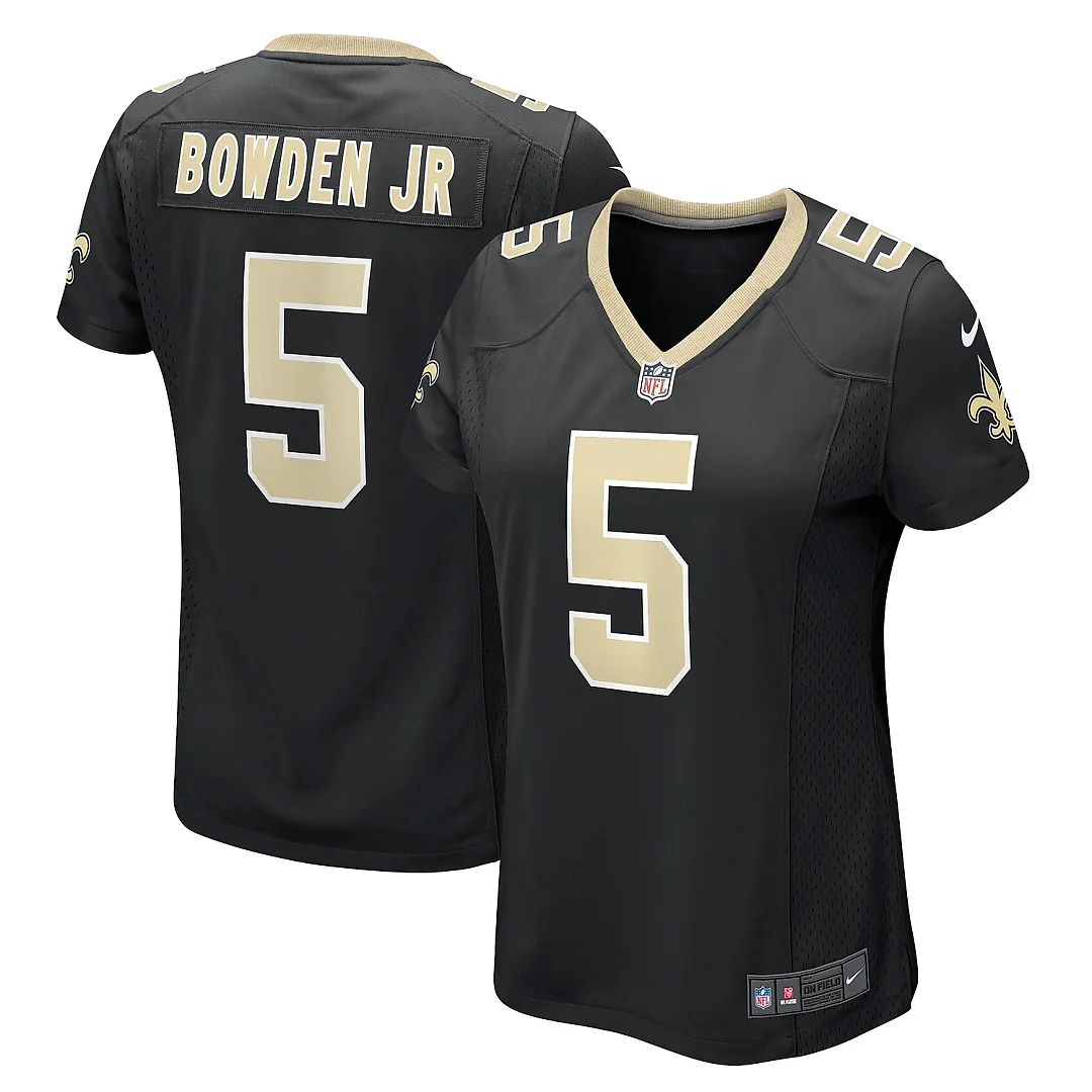 Zennovawear Women's New Orleans Saints Lynn Bowden Jr. Black Team Game Jersey