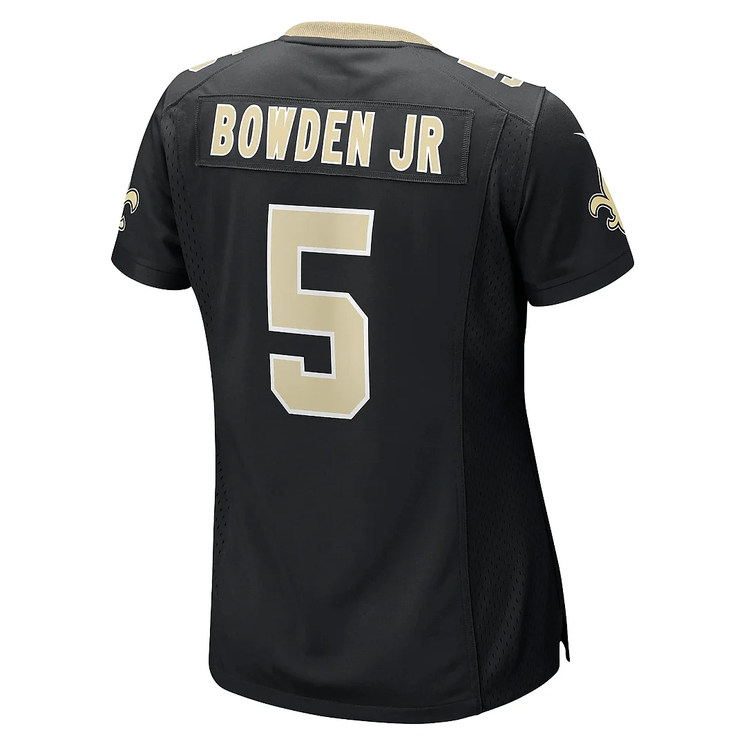Zennovawear Women's New Orleans Saints Lynn Bowden Jr. Black Team Game Jersey
