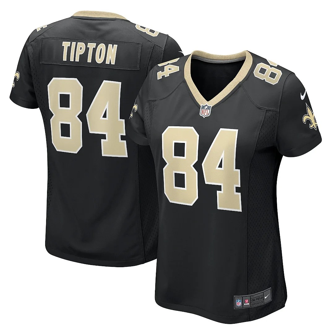 Zennovawear Women's New Orleans Saints Mason Tipton Black Game Jersey