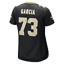Zennovawear Women's New Orleans Saints Max Garcia Black Team Game Jersey