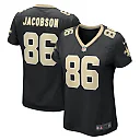 Zennovawear Women's New Orleans Saints Michael Jacobson Black Game Jersey