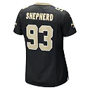 Zennovawear Women's New Orleans Saints Nathan Shepherd Black Game Jersey