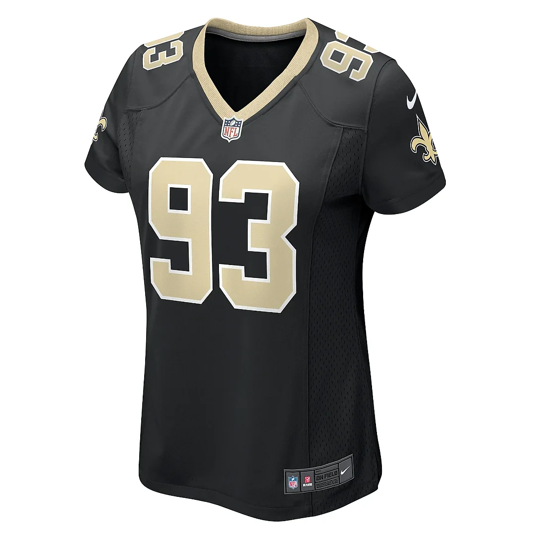 Zennovawear Women's New Orleans Saints Nathan Shepherd Black Game Jersey