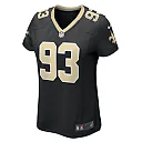 Zennovawear Women's New Orleans Saints Nathan Shepherd Black Game Jersey