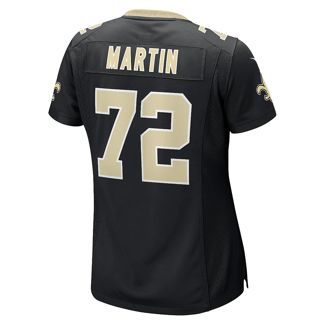 Zennovawear Women's New Orleans Saints Nick Martin Black Game Player Jersey