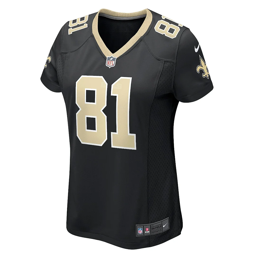 Zennovawear Women's New Orleans Saints Nick Vannett Black Game Jersey
