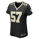 Zennovawear Women's New Orleans Saints Niko Lalos Black Team Game Jersey
