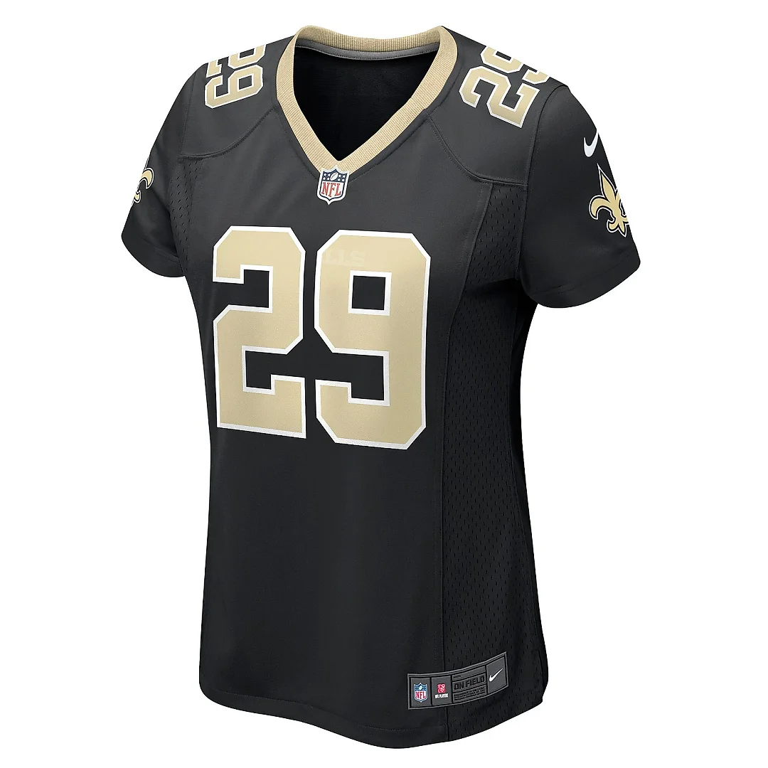 Zennovawear Women's New Orleans Saints Paulson Adebo Black Game Jersey
