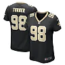 Zennovawear Women's New Orleans Saints Payton Turner Black Game Jersey
