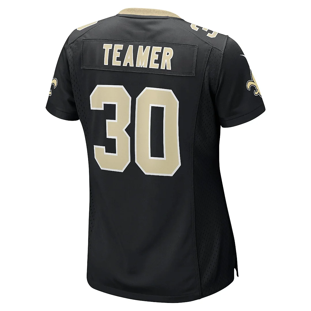 Zennovawear Women's New Orleans Saints Roderic Teamer Black Game Jersey
