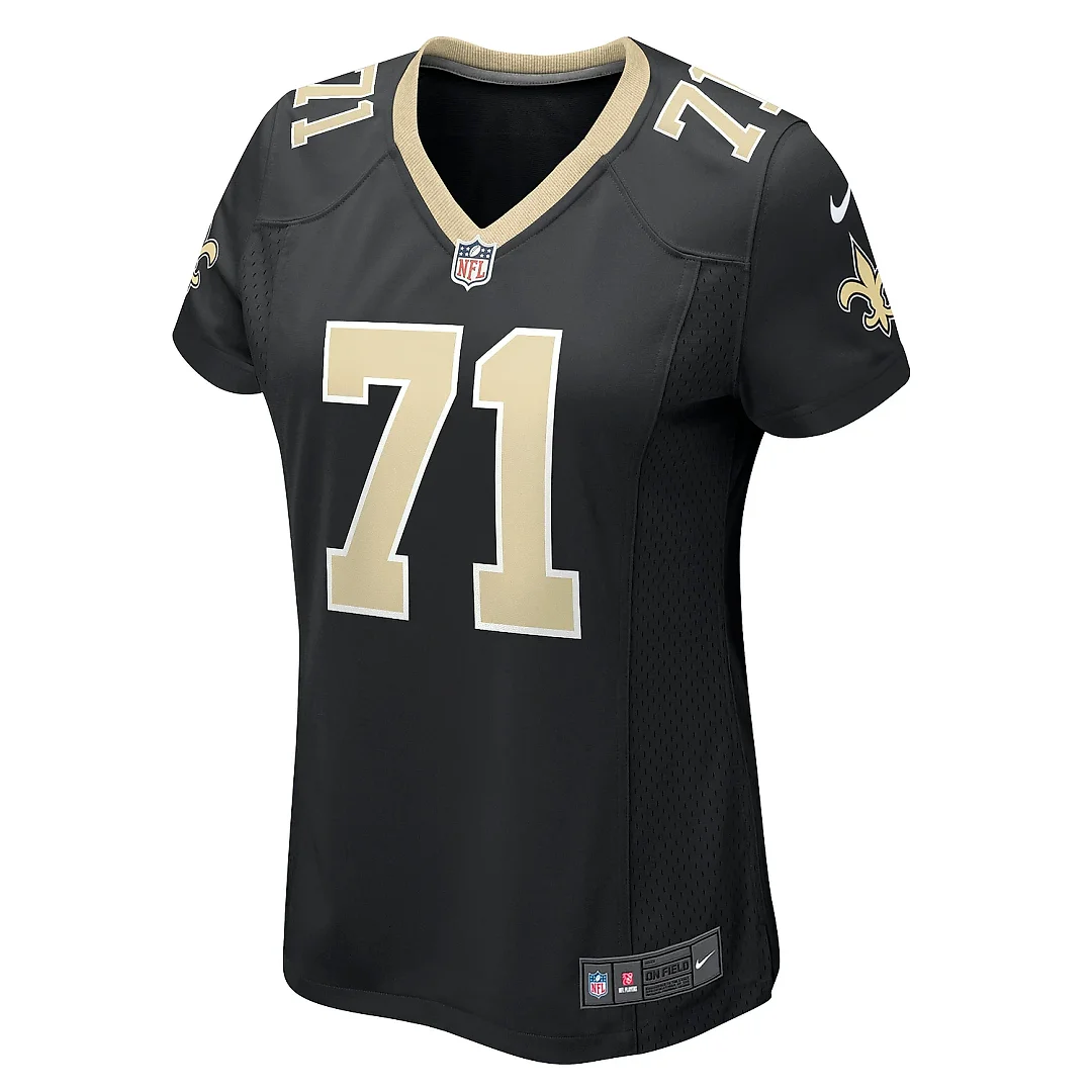 Zennovawear Women's New Orleans Saints Ryan Ramczyk Black Game Jersey