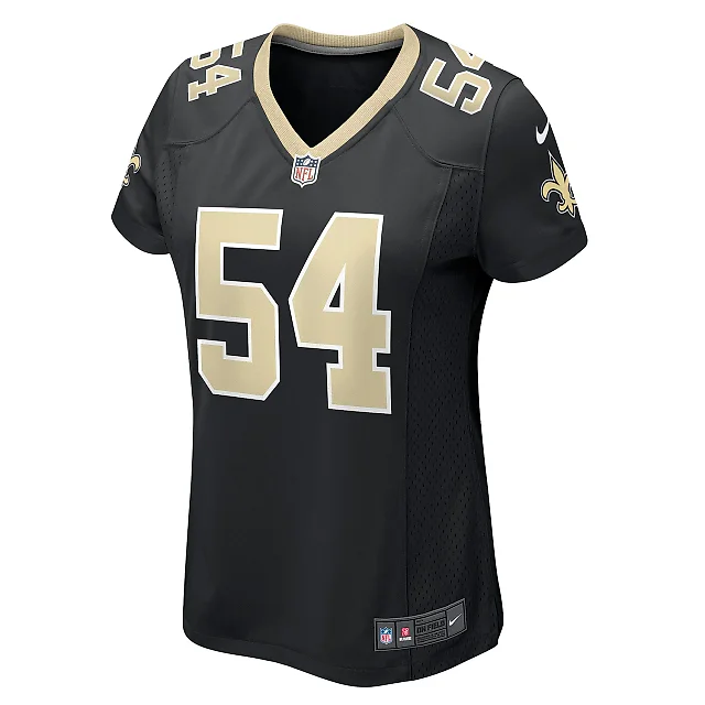 Zennovawear Women's New Orleans Saints Taco Charlton Black Game Player Jersey