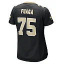 Zennovawear Women's New Orleans Saints Taliese Fuaga Black Game Jersey