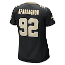 Zennovawear Women's New Orleans Saints Tanoh Kpassagnon Black Game Player Jersey