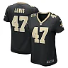 Zennovawear Women's New Orleans Saints Terrell Lewis Black Game Jersey