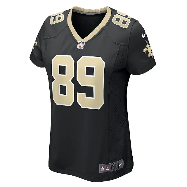 Zennovawear Women's New Orleans Saints Tommy Hudson Black Team Game Jersey