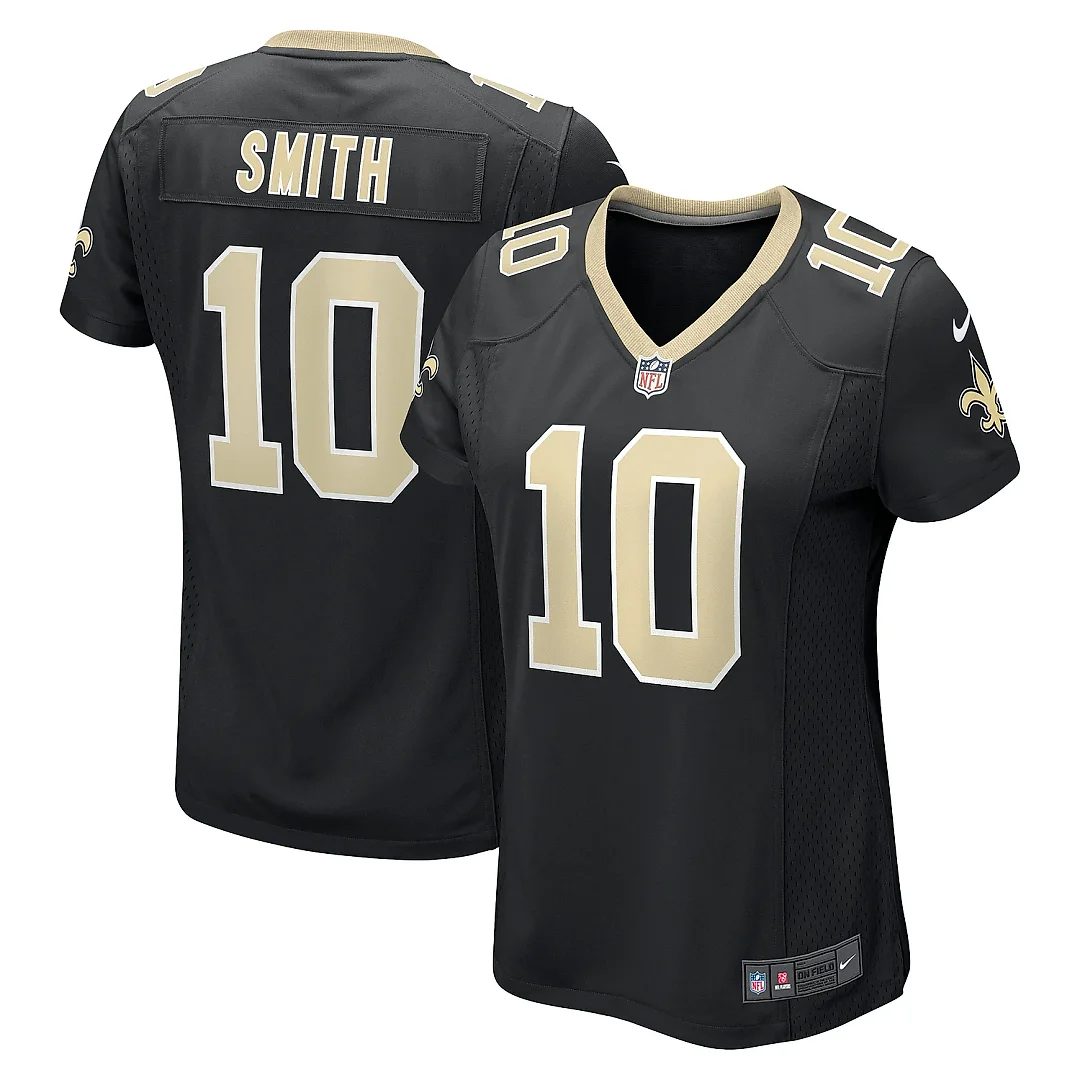 Zennovawear Women's New Orleans Saints Tre'Quan Smith Black Game Jersey
