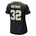 Zennovawear Women's New Orleans Saints Tyrann Mathieu Black Player Jersey