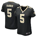 Zennovawear Women's New Orleans Saints Will Harris Black Game Jersey