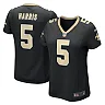 Zennovawear Women's New Orleans Saints Will Harris Black Game Jersey