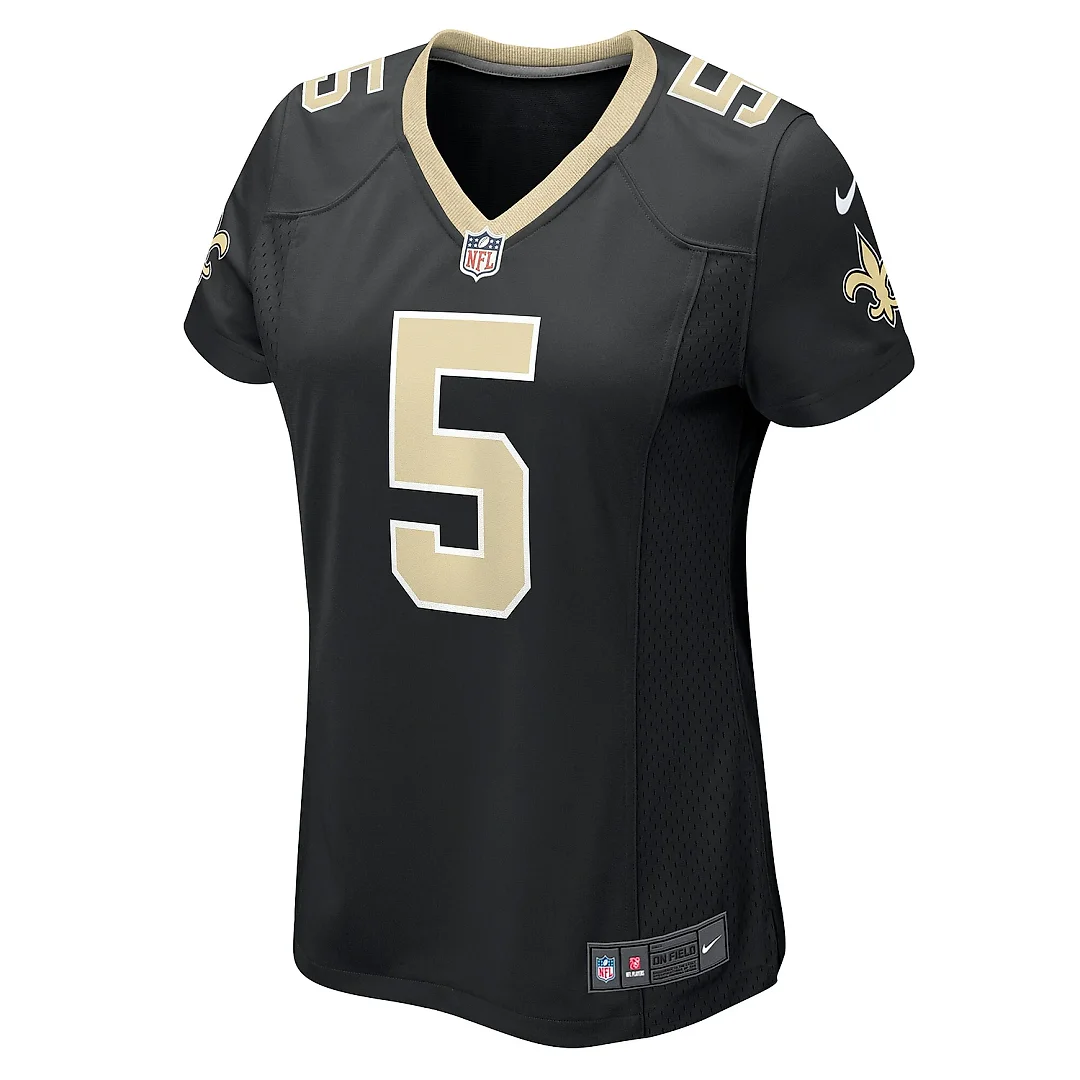 Zennovawear Women's New Orleans Saints Will Harris Black Game Jersey