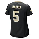 Zennovawear Women's New Orleans Saints Will Harris Black Game Jersey