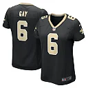 Zennovawear Women's New Orleans Saints Willie Gay Black Game Jersey