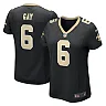 Zennovawear Women's New Orleans Saints Willie Gay Black Game Jersey