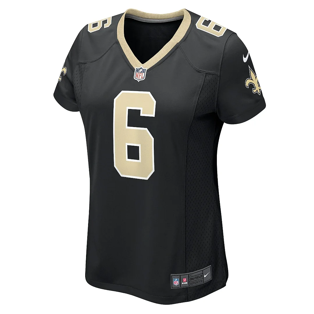 Zennovawear Women's New Orleans Saints Willie Gay Black Game Jersey