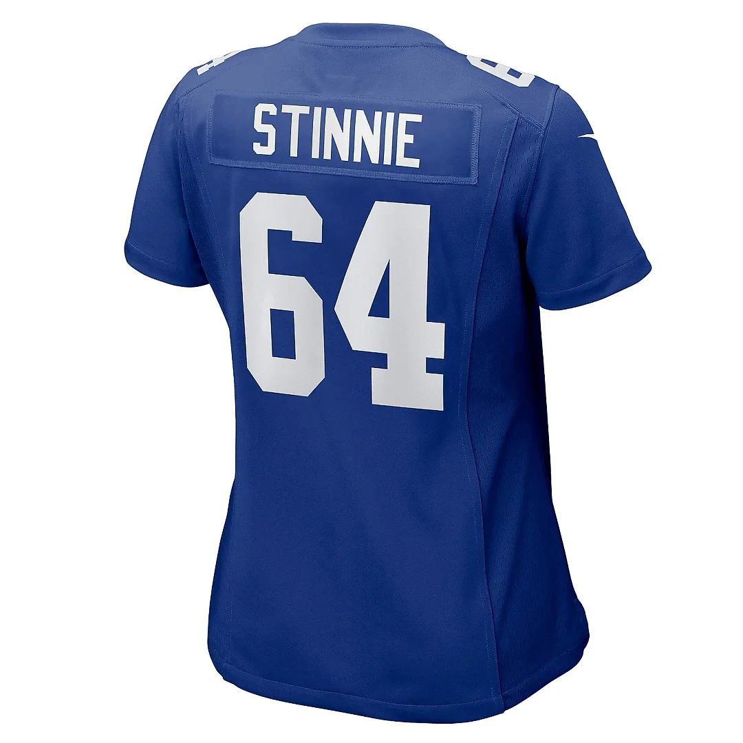 Zennovawear Women's New York Giants Aaron Stinnie Royal Game Jersey